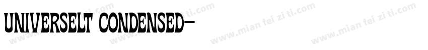 universelt condensed字体转换